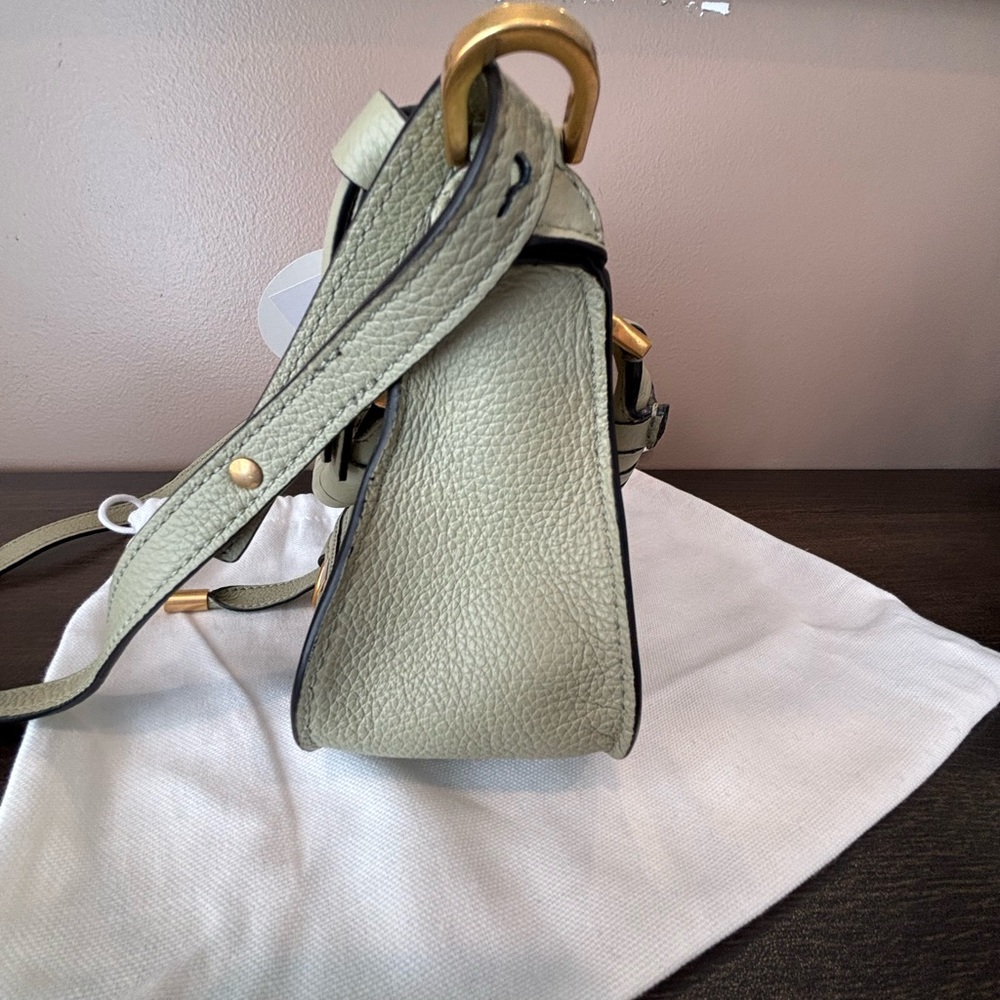 Chloe Mini Marcie Satchel Crossbody Faded Green - Picture 7 of 11